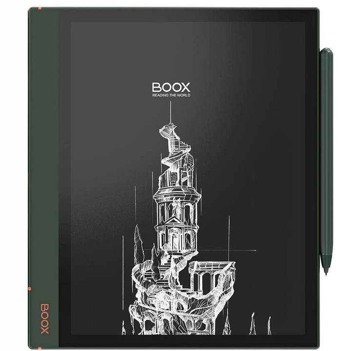 BOOX Note Air2 Plus de frente con el lápiz