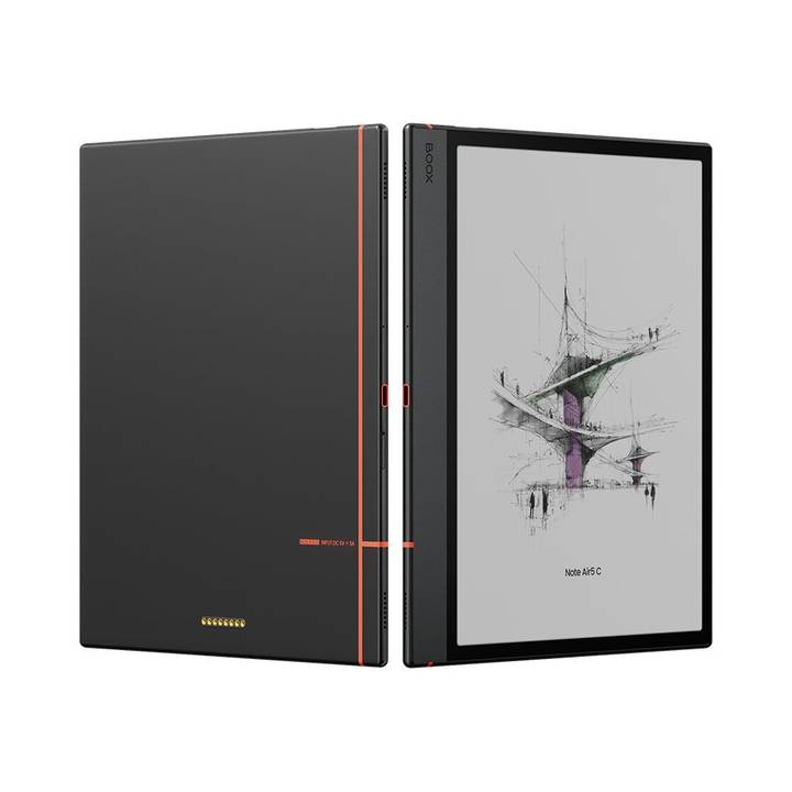 BOOX Note Air5 C de frente y su parte trasera