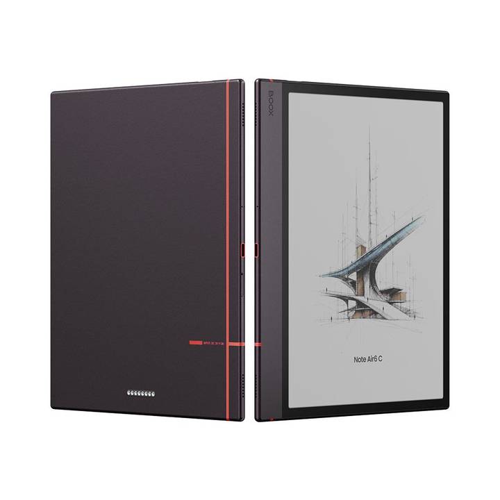BOOX Note Air6 C de frente y su parte trasera